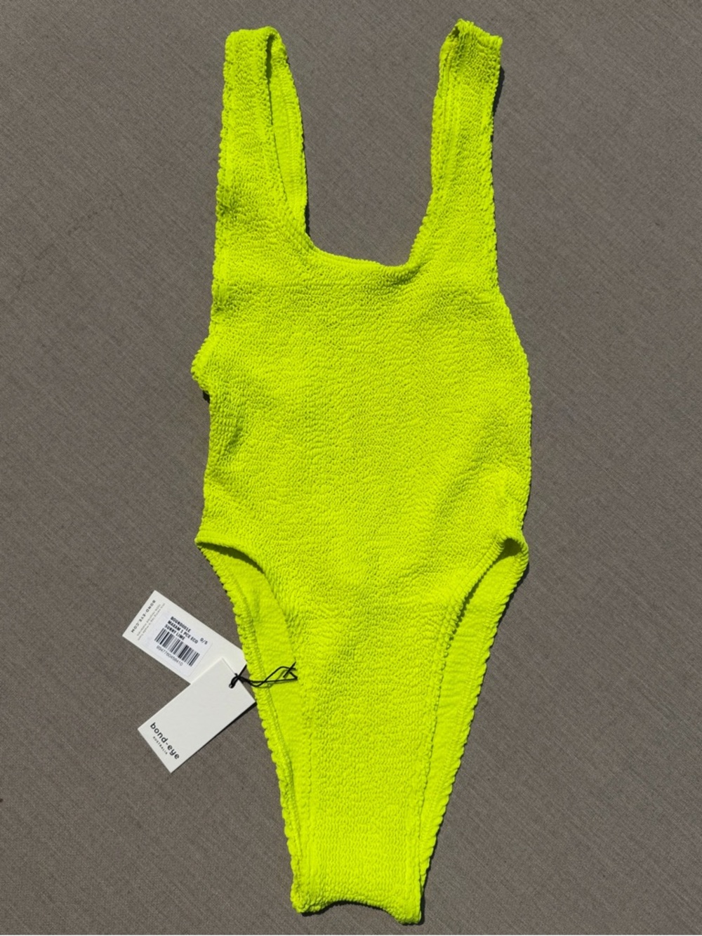 Bound by bond-eye Sunny Lime One-Piece Swimsuit - Neon Yellow *NEW* NWT - Picture 4 of 5